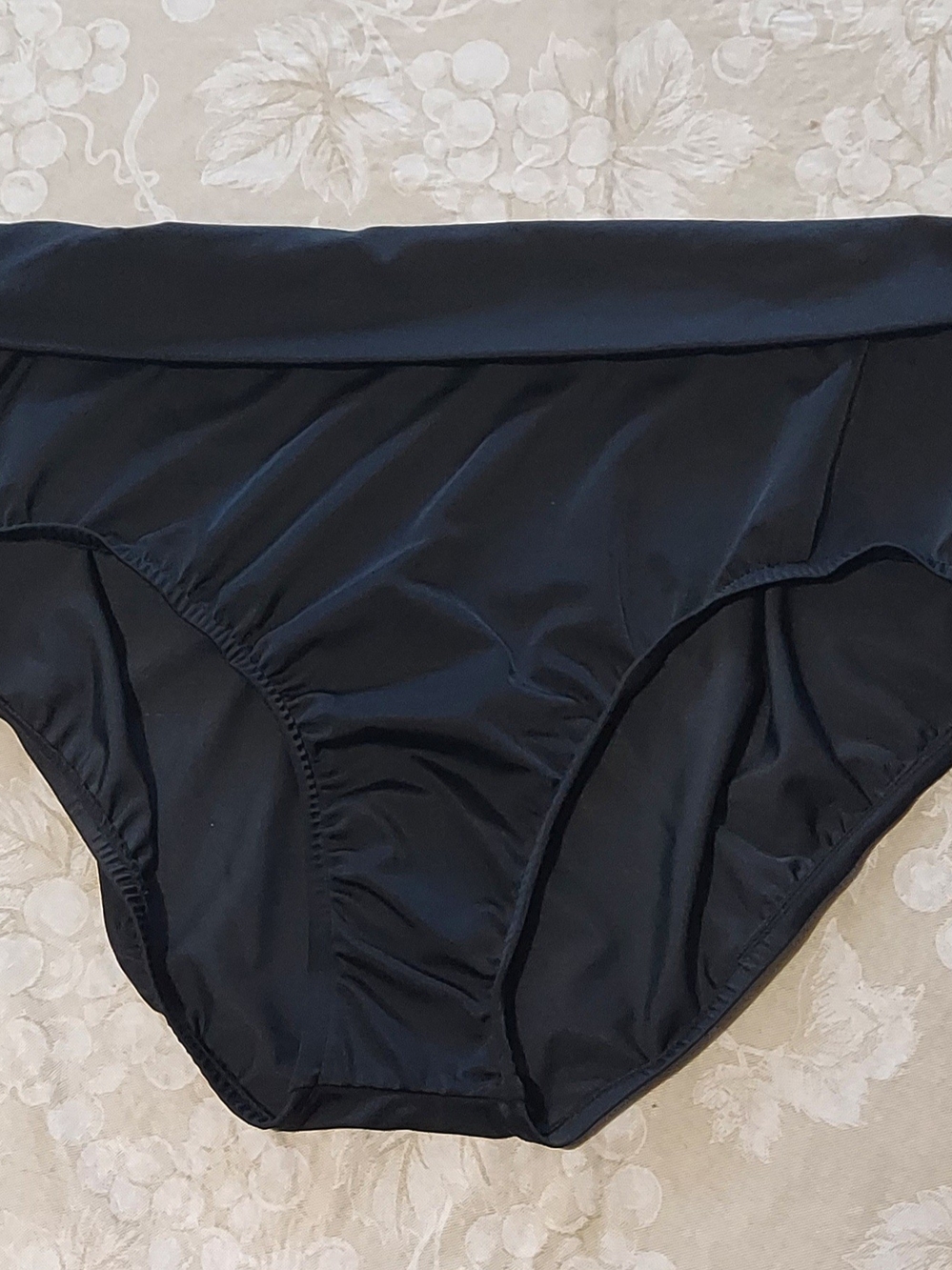 Trimshaper High Waist Tummy Control Full Coverage Shirred Brief Swim Bottom